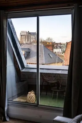 Balcon ou terrasse dans l'établissement Le Cocon sous les toits