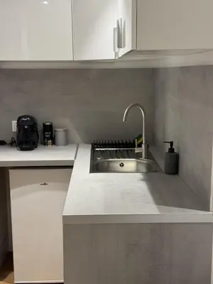 Cuisine ou kitchenette dans l'établissement La Baie de Somme RDC