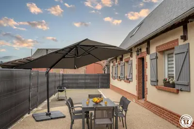 Balcon ou terrasse dans l'établissement Le gite du bois colin