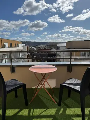 Balcon ou terrasse dans l'établissement Apt Neuf Centre Saint-sever