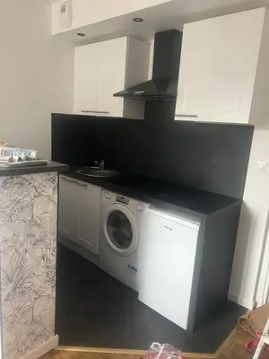 Cuisine ou kitchenette dans l'établissement Flixhouse