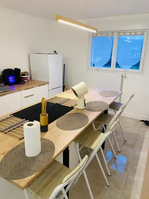 Cuisine ou kitchenette dans l'établissement Immodonia