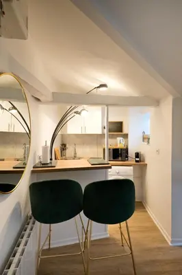 Cuisine ou kitchenette dans l'établissement Le Nid - Studio in Hypercentre - Cathédrale