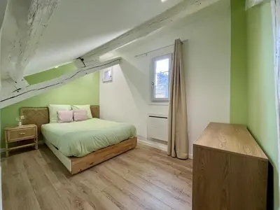 Un ou plusieurs lits dans un hébergement de l'établissement La Rose de Vert
