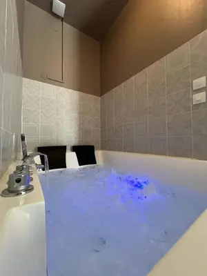 Salle de bains dans l'établissement Joli petit duplex avec jacuzzi