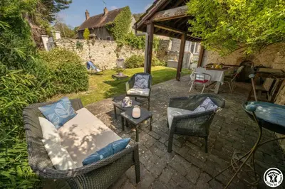 Jardin de l'établissement Gite des groux