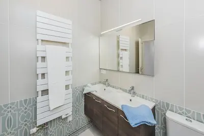 Salle de bains dans l'établissement Grand Gîte des Hautes Maisons