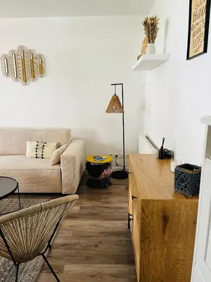 Coin salon dans l'établissement Le Renard - Logement calme avec parking