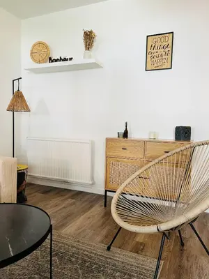Coin salon dans l'établissement Le Renard - Logement calme avec parking