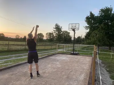 Lever ou coucher de soleil vu de la maison de vacances ou à proximité