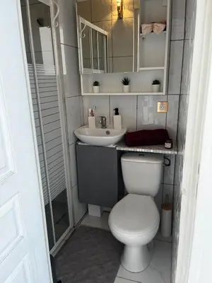 Salle de bains dans l'établissement Maison de ville