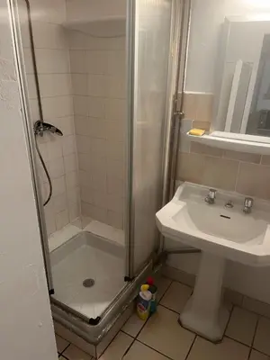 Salle de bains dans l'établissement Studio le petit Bouclet