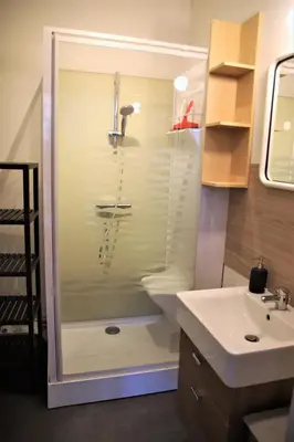 Salle de bains dans l'établissement Petit Vitet