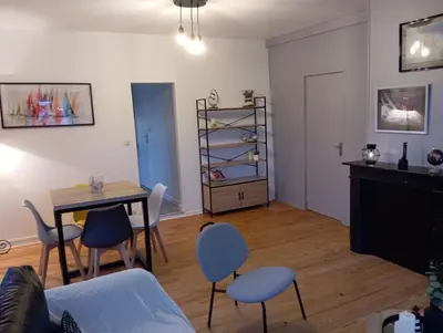 Coin salon dans l'établissement Magnifique et Grand T3 au cœur de la Normandie