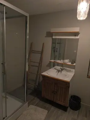 Salle de bains dans l'établissement Cozy house