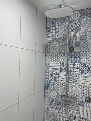 Salle de bains dans l'établissement Au Bon pied Bonneuil