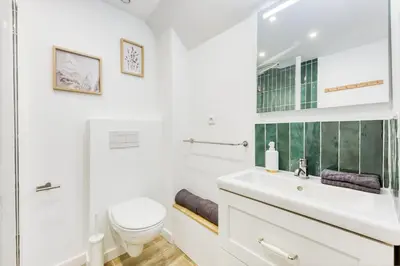 Salle de bains dans l'établissement Green lime