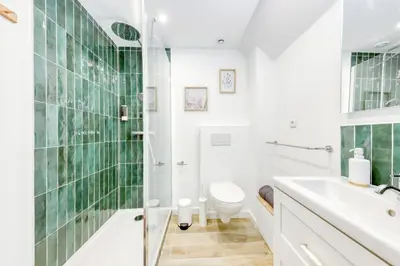 Salle de bains dans l'établissement Green lime