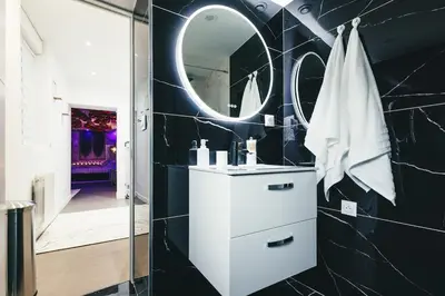 Salle de bains dans l'établissement La cachette romantique
