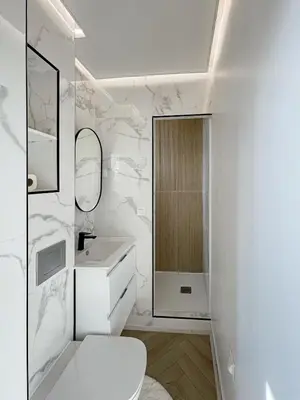 Salle de bains dans l'établissement L'Écrin Dieppois - Proche Plage & Parking Gratuit