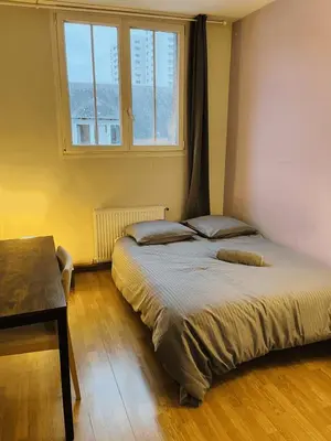 Un ou plusieurs lits dans un hébergement de l'établissement Appartement Hyper Centre Rouen