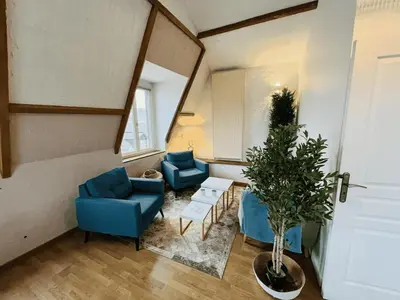 Coin salon dans l'établissement Appartement Hyper Centre Rouen