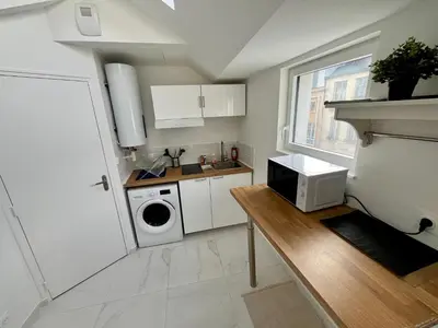 Cuisine ou kitchenette dans l'établissement Au rythme des saisons - 364