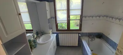Salle de bains dans l'établissement chez Flo gite de vacances