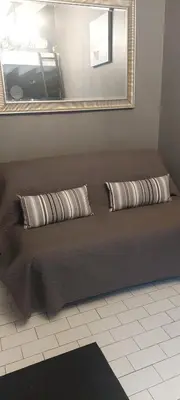 Coin salon dans l'établissement La Canotière - Petite maison pour 2 personnes à Vienne en Arthies
