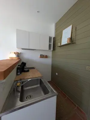 Cuisine ou kitchenette dans l'établissement La sellerie - small barn