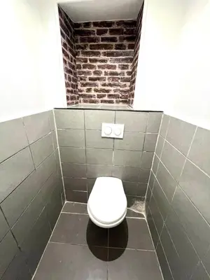 Salle de bains dans l'établissement Logement accueillant