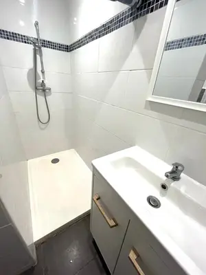 Salle de bains dans l'établissement Logement accueillant