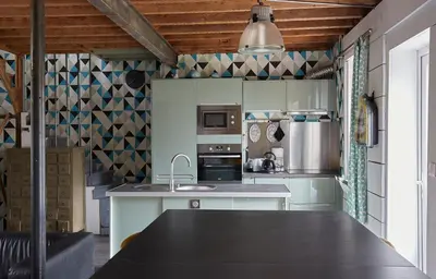 Cuisine ou kitchenette dans l'établissement Gite de l'abreuvoir N 2 pour 8 personnes