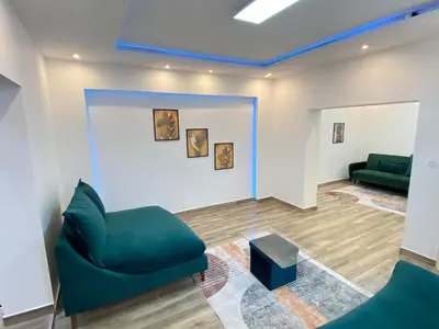 Coin salon dans l'établissement Big, very bright house