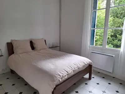 Un ou plusieurs lits dans un hébergement de l'établissement La maison du bout d en haut