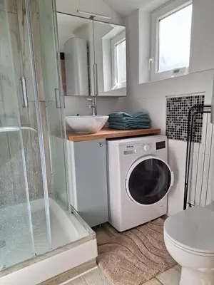 Salle de bains dans l'établissement La maison du bout d en haut