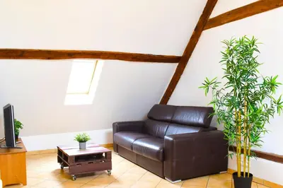 Coin salon dans l'établissement Pacy sur Eure loft en plein centre