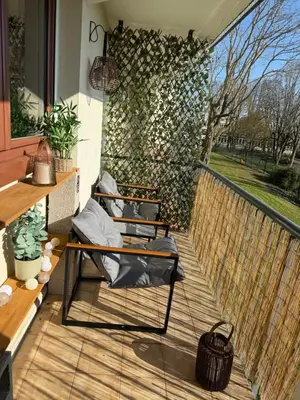 Balcon ou terrasse dans l'établissement Le Cocon