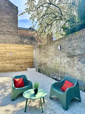 Coin salon dans l'établissement L Arcade Chic & Confort - Terrasse - 5 min Gare
