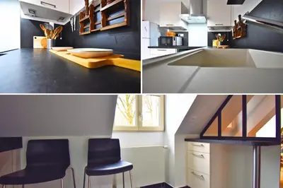 Cuisine ou kitchenette dans l'établissement Senlis un éclat d époque