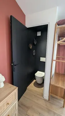 Salle de bains dans l'établissement Maison Coquelicot