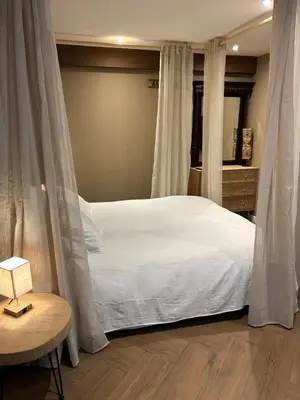 Un ou plusieurs lits dans un hébergement de l'établissement La Balinaise, a Normandy getaway