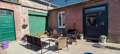 Terrasse ou espace extérieur de l'établissement La Maison de Mémé gîte 14 pers aux portes de la Baie de Somme