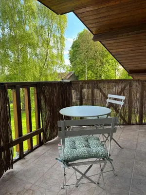 Balcon ou terrasse dans l'établissement Chambres d 'hôtes Le Grand Pré