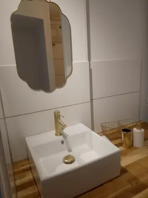 Salle de bains dans l'établissement Le chemin de l'olivier