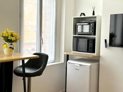 Cuisine ou kitchenette dans l'établissement Appartement proche centre ville