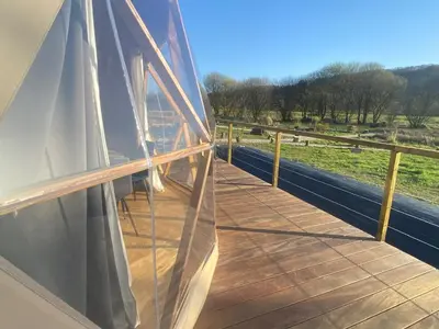 Balcon ou terrasse dans l'établissement Dôme Bel'Etoile
