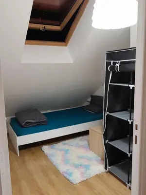 Un ou plusieurs lits dans un hébergement de l'établissement Chambre Privée