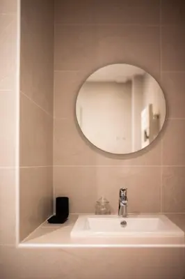 Salle de bains dans l'établissement App Marguerite - Villa Bon Accueil proche mer