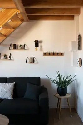 Coin salon dans l'établissement Duplex Léon - Villa Bon Accueil proche mer